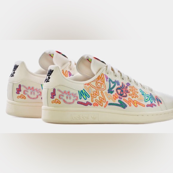 Adidas Stan Smith Kris Andrew Pride Shoes Sneakers GX6394 Cream Men’s Si… - Picture 4 of 7